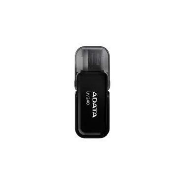 Imagem de Pen Drive 64GB ADATA UV240, USB 2.0, Preto - AUV240-64G-RBK
