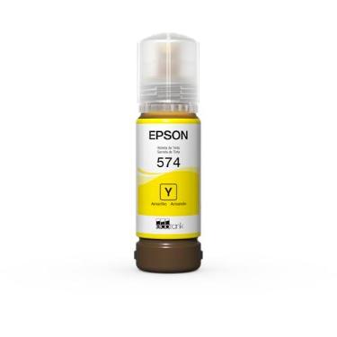 Imagem de Garrafa De Tinta Original Epson Ecotank T574 Amarela Fotográfica - T574420