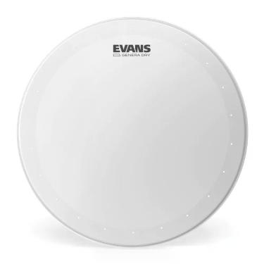 Imagem de Pele para Caixa Evans Genera Dry B14DRY 14 Polegadas com Orifícios de Ventilação Branca