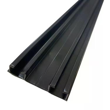 Imagem de Trilho Suíço Max Duplo Preto Bucha Comum - 4,00m - Art Decorar 