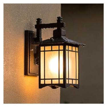 Imagem de Luminária de parede retrô à prova d'água estilo europeu, iluminação chinesa para pátio, varanda, jardim, corredor, entrada, varanda, luzes, luminária pendente de teto LED, A