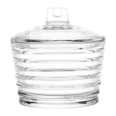 Imagem de Açucareiro de Cristal Colmeia Transparente 10x10cm Lyor