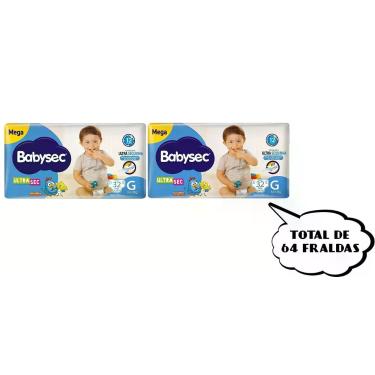 Imagem de Fraldas Galinha Pintadinha Ultrasec -G - (2 pacotes-32 cada pacote) to
