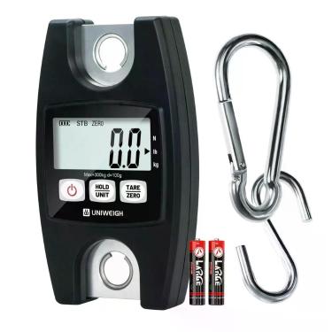 Imagem de Balança de suspensão digital UNIWEIGH 300 kg/660 lb com LCD/Hold/Tare
