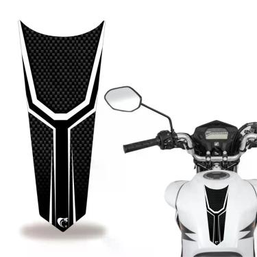 Imagem de Adesivo Faixa Gravata Tanque Moto Listra Carbono Preto