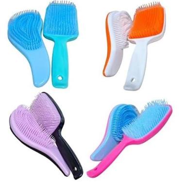 Imagem de Kit Escova Cabelo Raquete + Escova MáGica DesembaraçAdora -