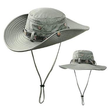 Imagem de Qudai Ao ar livre Dobrável Chapéu de Sol Verão Proteção Safari Cap Pesca Caça Chapéu