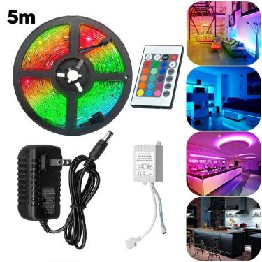 Imagem de Fita Led Rgb 5m Iluminação Neon Efeitos Colorido 110v/220v - LED 5M