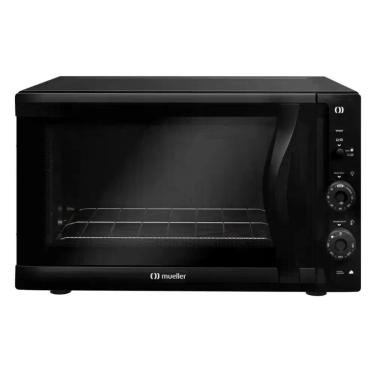 Imagem de Forno Elétrico de Bancada Mueller 50 Litros Preto Fosco com Grill e Ti