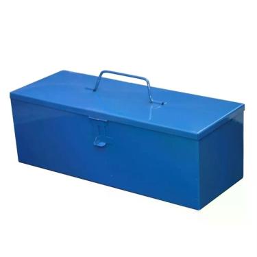Imagem de Caixa de Ferramenta Baú com Alça e Suporte para Parafusos 50cm B-004.OM em Chapa de Aço Carbono Ouro Minas
