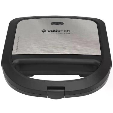 Imagem de Sanduicheira Toast e Grill Prime Cadence SAN615 Preto e Inox, 110 Volt
