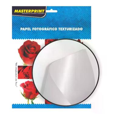 Imagem de 100 Folhas Papel Textura Pérola 200g A4 Glossy Masterprint Branco - Se