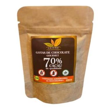 Imagem de Gotas de Chocolate 70% cacau s/leite 50g - Cacauway