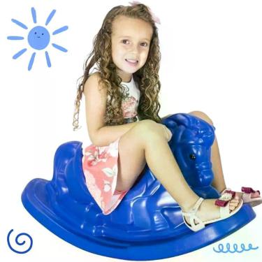 Imagem de Cavalinho de Balanço , Gangorra Infantil BE PLACE KIDS, Azul