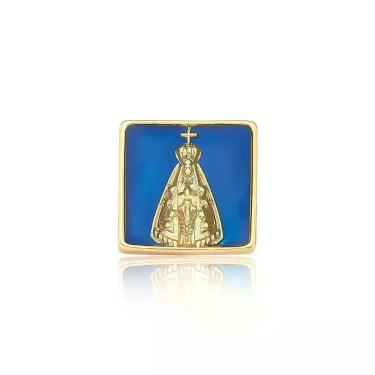 Imagem de Botton/ Broche Nossa Sra. Aparecida Revestido Em Ouro