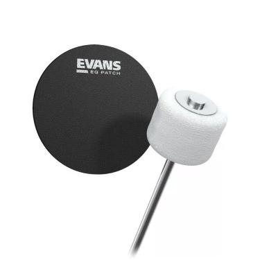 Imagem de Pad Protetor para Pele de Bumbo EQPB1 Pedal Simples de Nylon Flexível Preto com 2 Peças Evans