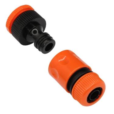 Imagem de KIT Adaptador com Engate Rápido para Mangueira de Jardim 1/2 - Forceli
