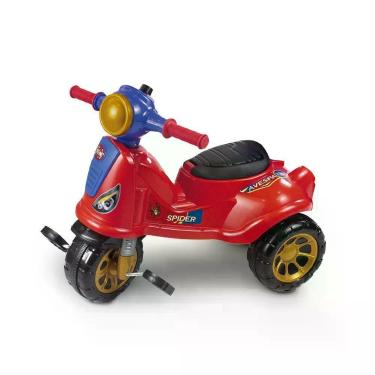Imagem de Triciclo Infantil Avespa Spider Multifuncional com Funções Passeio e Pedal Maral
