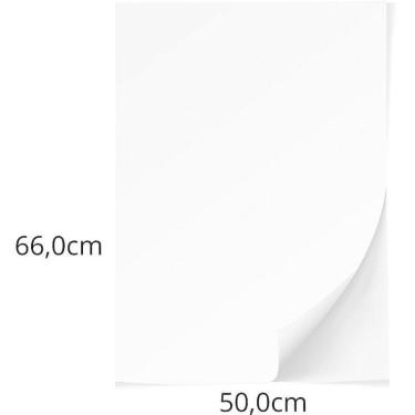 Imagem de Papel Cartolina Branca Escolar 50x66cm 140g - Pacote Com 100 - Scrity