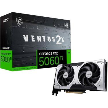 Imagem de Placa de Vídeo MSI RTX 5060 Ti 8G VENTUS 2X OC PLUS NVIDIA GeForce, 8G