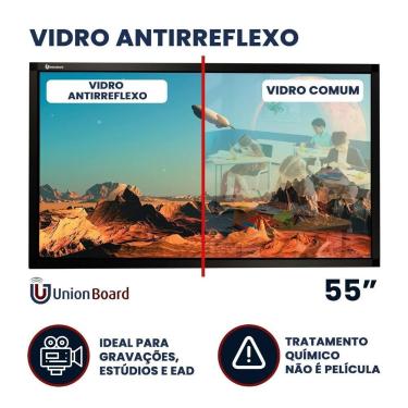 Imagem de Moldura/Lousa Interativa Digital Unionboard Antirreflexo 55