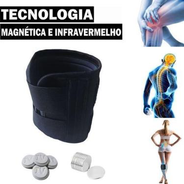 Imagem de Joelheira Magnética Compressão para Artrite Artrose Ciático Lombar - A
