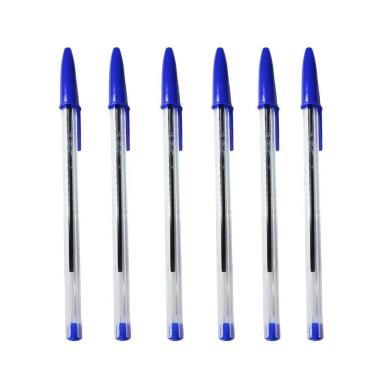 Imagem de Kit 6 Caneta Esferografica Cristal 1.0Mm - Azul - Bic