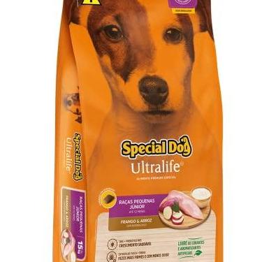 Imagem de SPECIAL DOG Ração Special Dog Ultralife Júnior Raças Pequenas Sabor Frango E Arroz 15Kg