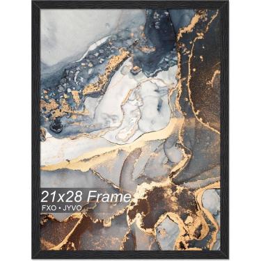 Imagem de Porta-retratos Fxojyvo Engineered Wood 21x28cm preto, 1 pacote