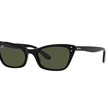Imagem de Óculos de Sol Ray-Ban Lady Burbank 0RB2299 901/31 Tam 52 / Preto - Lentes Verde