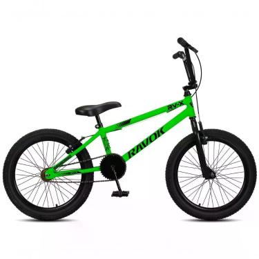 Imagem de Bicicleta Infantil BMX RV-X Aro 20 Freio V-Brake Quadro em Aço Verde Ravok