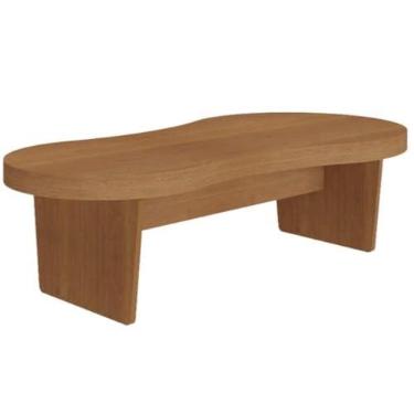 Imagem de Artely Mesa de Centro Magnum com Tampo Tamburato e Design Orgânico, Cinamomo