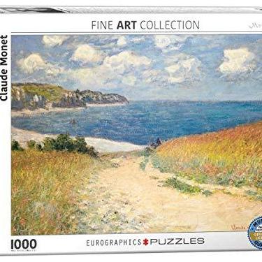 Imagem de EuroGraphics Caminho Através dos Campos de Trigo por Claude Monet, Quebra-cabeça de 1000 peças