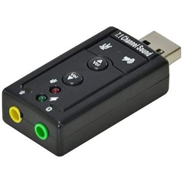 Imagem de Vinik Adaptador Placa De Som USB 7.1 Canais Virtual AUSB71
