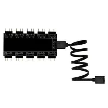 Imagem de Hub Multi RGB, 5v, 3 Pinos, Divisor RGB, Até 10 Fans
