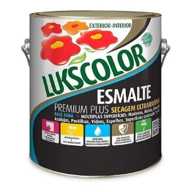 Imagem de Tinta Esmalte Sintético Base Água 3,6l Lukscolor Cores Galão (Vermelho)