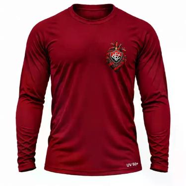 Imagem de Camisa Uv +50 Vitória da Bahia Torcedor Coração Rubro-Negro cor:Vermel
