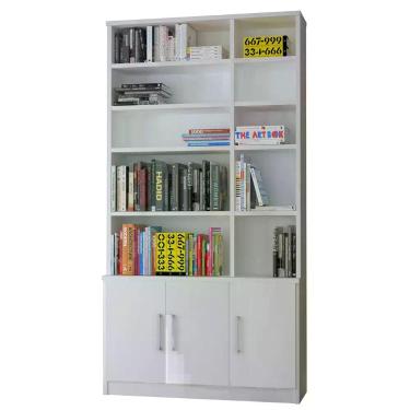 Imagem de Estante Livreiro 3 Portas 5 Prateleiras com Nichos Legend F04 Branco -