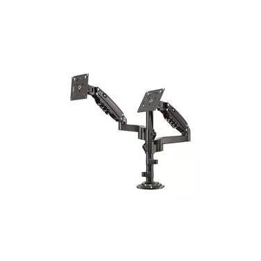 Imagem de Suporte de Mesa Ajustavel com Pistao a Gas Para 2 Monitores PIX, 17" à 35", Preto - PX-H160