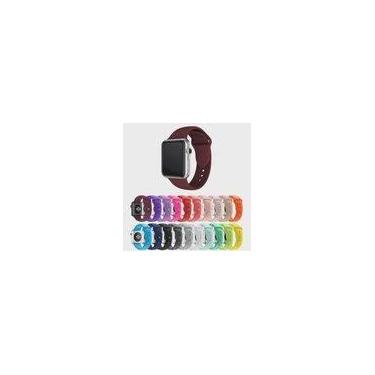 Imagem de Pulseira Silicone Apple Watch 44mm/42mm - Vinho - Tamanho s/m M - NoBr