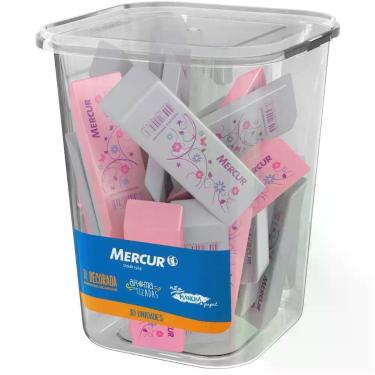 Imagem de Borracha Decorada TR ROSA/BRANCA - Mercur