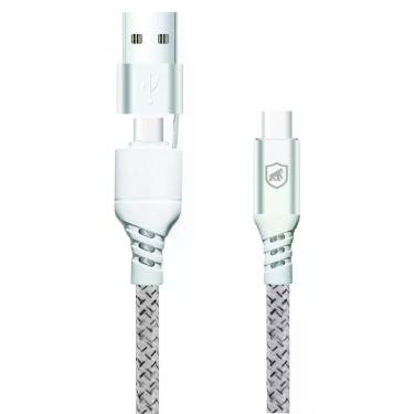 Imagem de Cabo Thunder 65w 2 Em 1 Tipo C / Tipo C / Usb-a -1m- Gshield