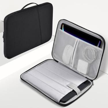 Imagem de Capa para iPad Pro de 13 polegadas, acolchoada para iPad Pro de 13 polegadas, M5, M4 e iPad Air de 13 polegadas, M2, M3, M4 (2026) com teclado mágico, resistente à água, à prova de choque, bolsa macia