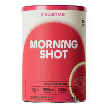 Imagem de Sublyme Morning Shot Melancia, Suplemento De Imunidade Em Pó Com Vitam