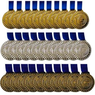 Imagem de Kit Medalhas 30 Unidades 29mm Mini Honra Ao Mérito