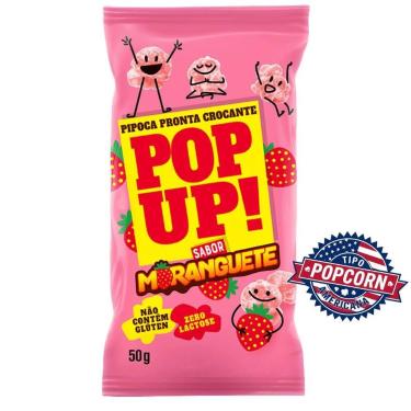 Imagem de Pipoca Pronta Gourmet Pop Up Sabor Moranguete 50g