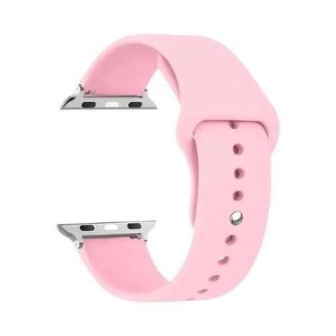 Imagem de Pulseira De Silicone Para Apple Watch 44mm 45mm 40mm 41mm 42-38mm, Bra