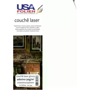 Imagem de A4 GLOSSY Couche Adesivo 90G - Usa Folien