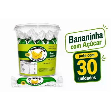 Imagem de Doce Bananinha Santa Branca com Açúcar pote c/30, Banana