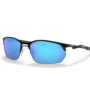 Imagem de Óculos de Sol Oakley Wire Tap 2.0 0OO4145 414504 Tam 60 / Preto - Lentes Prizm Sapphire